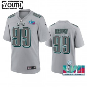 Tröjor Philadelphia Eagles Jerome Brown 99 Atmosphere grå Super Bowl LVII - Barn